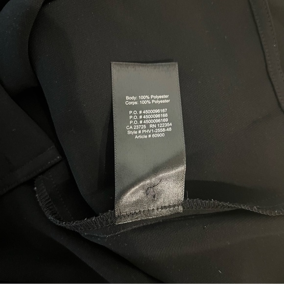 Aritzia Babaton Akira Power Blouse Long Sleeve V-neck Black Size Medium *Flawed* - Picture 12 of 13